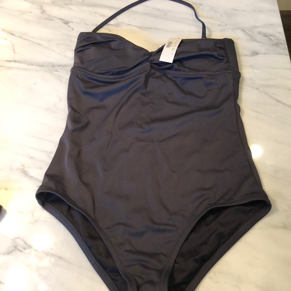New grey J. Crew bathing suit